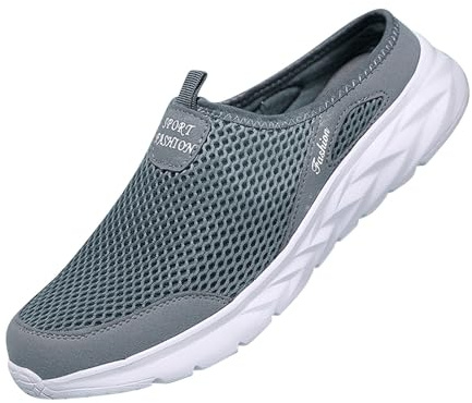 Sabots et mules orthopédiques pour homme - Confortables - En maille - Respirantes - Sandales de marche - Semelles souples - Pour le sport - Pieds nus - Chaussures d'été à enfiler