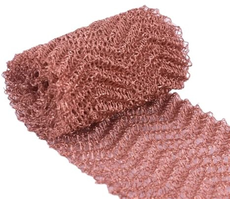POTUBI Filtro in Maglia di Rame Puro da 100 mm Larghezza, 1 Metro, 4 Fili, qualità Alimentare, for l'industria della distillazione e Birra Fatta in casa