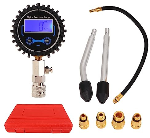 Kompressionstester-Kit, LCD-Bildschirm, digitale Anzeige, professionelles Kompressionsmessgerät, universell für Benzinmotoren