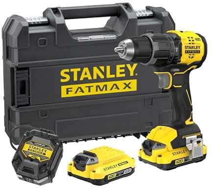 Perceuse Visseuse À Percussion 80 Nm Brushless - Lithium 18V - 2 Batteries 4 Ah En Kit Prostack - SFMCD726M2T-QW STANLEY FATMAX V20