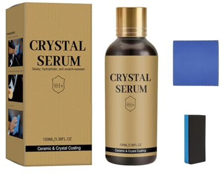 100ml Autos Crystal Serums, Car Ceramic Coating Agent, 9H+ Härte Keramikversiegelung Auto,Graphen-Keramikbeschichtung, Long anhaltender Glanz für Autos, Motorrad