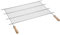 Sauvic 02757 - Parrilla Barbacoa Inoxidable Recortable, con Mangos de Madera, 18/8 70 x 40 cm
