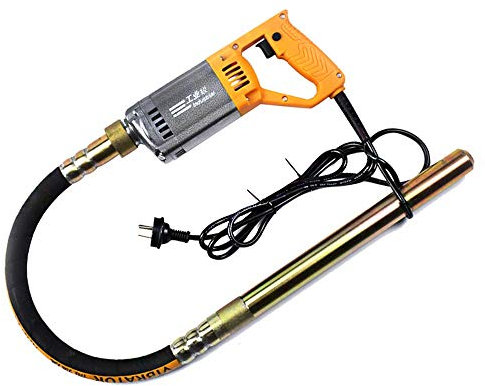Hanchen Vibrador de Hormigón Eléctrico 1280W Mezclador de Concreto Hormigonera Industrial Diámetro 35mm con Manguera de 1.5/2m (Manguera de 1.5m)