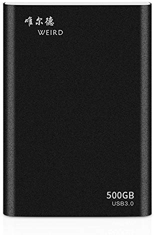 MDYHMC SJT ATT ÉTRANGE 500Go 2,5 Pouces USB 3.0 Haut débit de Transmission en métal Shell Ultra-Mince léger Mobile Disque Dur (Noir) (Color : Black)