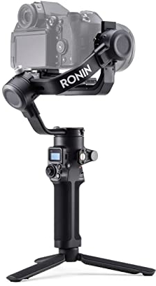 DJI RSC 2-3-Achsen-Gimbal Stabilisator für DSLR und spiegellose Kamera, Nikon, Sony, Panasonic, Canon, Fujifilm, 3 kg Traglast, faltbares Design, vertikale Aufnahme, OLED-Bildschirm, Schwarz