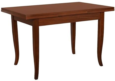 Mar.c.a. Design - Tavolo Rettangolare Allungabile da 160 a 240 cm con Gambe a Sciabola - Tavolo in Legno Massello 160x85x78 cm - Arte Povera Made in Italy