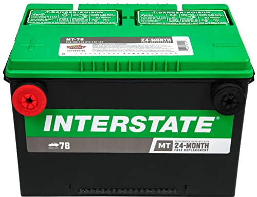 Interstate Batteries Group 78 Car Battery Replacement (MT-78) 12V, 700 CCA, 24 Month Warranty, Replacement Automotive Battery for Cars, Trucks, SUVs, Cargo Vans