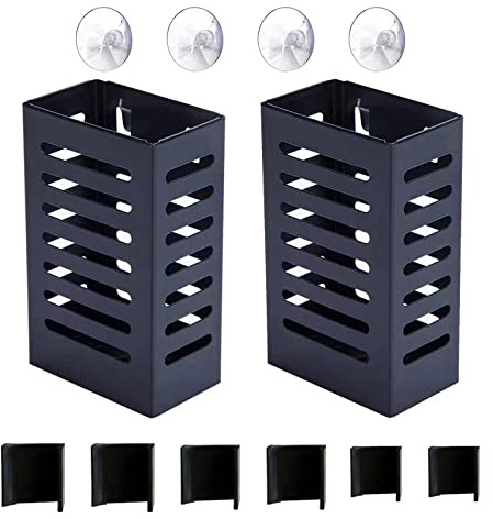 kingsea 2 Stück Aquaponik Aquarium Pflanzenhalter, Aquarium Pflanzenhalter Pflanzgefäß Mit Haken Und SaugnäPfen, HäNgende Aquarium Pflanzenhalter für Aquarium Pflanzen