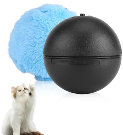 Topyond Mini-Kehrball Zur Automatischen Bodenreinigung,Elektrischer Reiniger Für Zuhause Und Zimmer Reinigungsball Bodenreinigungsball Boden-Mocoro-Ball,Katzenspielzeug(Batterie Nicht inbegriffen)