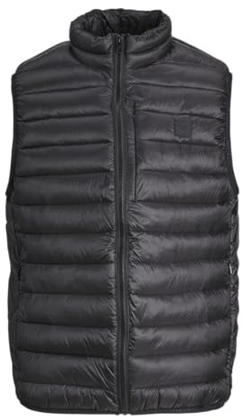 JACK&JONES Herren Jprcccave Quilted Vest Steppweste, Black, L