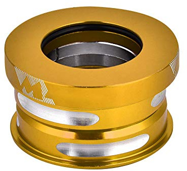 WOHPNLE Bike Headset, 44mm Mtb Headset Aluminum Alloy Cycling Headsets Bearings Universal Bicycle Bearing Headset Accessories Sealed Bearing Headset for Mountain Head Bike Cone Set Gold