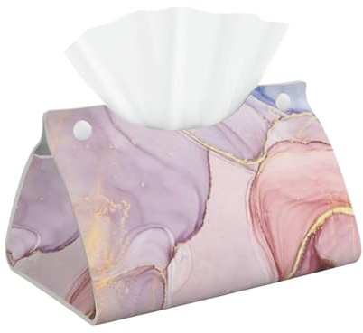Marmo Rosa, Porta fazzoletti con coperchio lungo per scatola di fazzoletti Porta fazzoletti per dispenser di fazzoletti