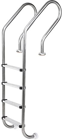 Swimming Pool Ladder Stainless Steel 4-5 Steps Non-slip Pedal For Pool/Pontoon - Safe Pool Accessory