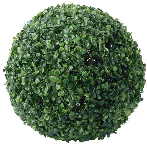 XUCZHAI Palla Topiaria Artificiale Palle Erba Bosso Appeso Finto Decorativo Esterno Ornamento Simulato Verde(28x28cm)