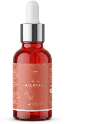 Blush Aker Fassi Marocain 30ml – Teinte Naturelle Joues & Lèvres, Hydratant & Longue Tenue – Maquillage Naturel Secret Beauté du Maroc