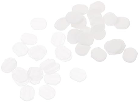 PHENOFICE 40 Stück Schmerzfreie Ohrclip Polster Oval Transparent Ohrclips Zubehör Rutschfeste Ohrklemmenmatten Groß Weich