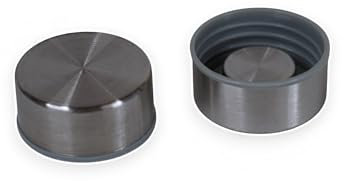 Stilvoll Wasser trinken - Oriental 1 Liter Glas Wasserflasche mit Schraubverschluss, luftdicht, Trinkflasche für Wasser, Saft im Kühlschrank, Vintage Glasflasche (Ersatzdeckel Silber (3er Set))