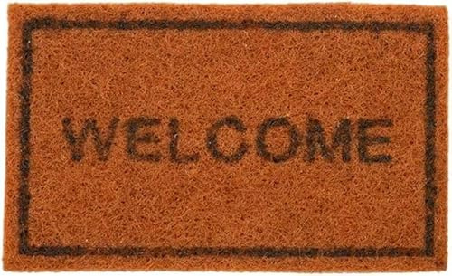 1Pc Brown 1/12 Miniature Welcome Mats Carpets Doormat Dollhouse Decoration Accessories, Vintage Mini Welcome Floor Mat Pad Floor Rug Cover Blankets Doll Decoration