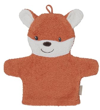 Sterntaler Waschhandschuh Fuchs Filou - Frottee Babywaschhandschuh aus saugfähiger, weicher Baumwolle - Waschlappen mit Fuchsmotiv - Kinder Waschlappen - Geschenkidee, rost