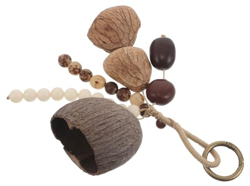 Healifty African Nutshell Hand Percussion Shaker Instrument Lightweight and Portable Traditional Music Rattle for Meditation and Yoga Sessions with Bag