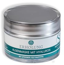 SK Naturkosmetik ERHOLUNG Gesichtsmaske – Feuchtigkeits- & Anti-Aging-Maske mit Hyaluron, Braunalge & Aloe Vera | regenerierend & entzündungshemmend | auch als Overnight-Maske | Made in Germany