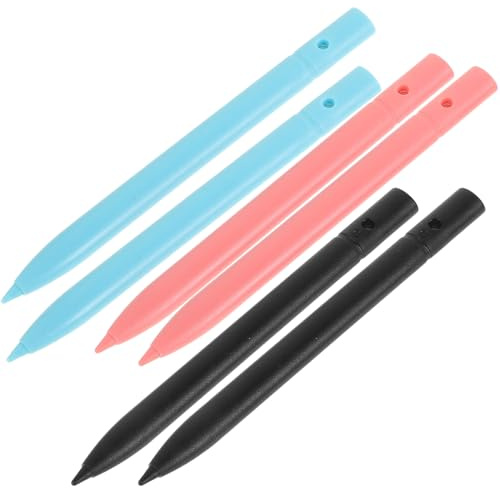GARVALON 6 pezzi Penne Stilo LCD per Tavoletta Grafica con Sensibilità alla Pressione Penna Digitale per Scrittura e Disegno su Tablet Laptop e Lavagna Elettronica Design Leggero e