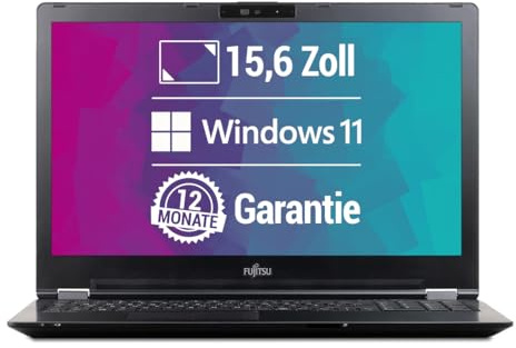 Fujitsu LifeBook U7510 15,6 Zoll Full HD Laptop Intel Core i3-10110U@ bis zu 4,1 GHz 16 GB 256 GB SSD mit Windows 11 Pro & GRATIS Antiviren-Software inkl. 12 Monate Garantie