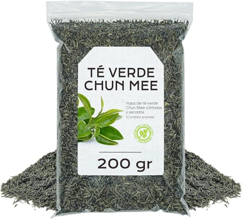 Té Verde Chun Mee 200g | Antioxidante y energético, con Sabor Fresco y Ligeramente Dulce
