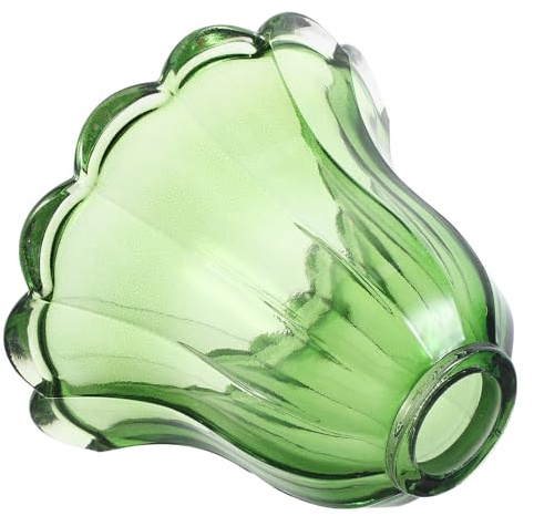 ULDIGI Glass Lampshade Vintage Small Pendant Light Shade for Table Lamp Ceiling Light Decorative Lamp Cover Green Glass Lampshade