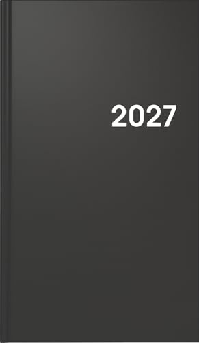 BRUNNEN Taschenkalender Mod. 756 2027 | A6, Kunststoff, schwarz