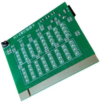 Whoasyst Professionelle PCIE 16X Testerkarte Externe Stromversorgung Check Card mit Licht für Computer Fehlerbehebung Motherboard Mainboard Tester