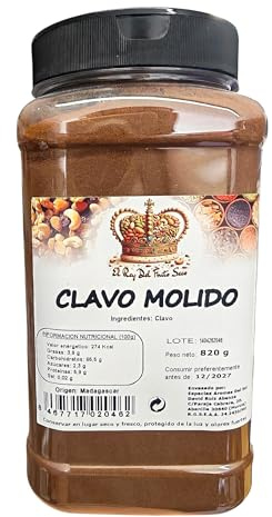 Clavo Molido 820g | Clavo en Polvo de Madagascar | Especia Aromática para Cocina, Repostería e Infusiones