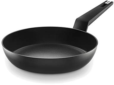 CASTEY - Sartén de Inducción Titanium, Modelo TT-22, Color Negro, Tamaño 22 cm, Aluminio, Revestimiento Antiadherente, sin PFOA, Base Full Induction, Apta para Todas las Cocinas