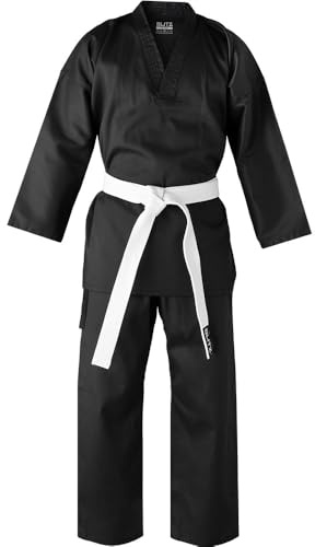 Blitz V-Neck Martial Arts Suit - Black, 3/160cm