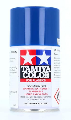 TAMIYA 85015 TS-15 Blau glänzend 100ml - Sprühfarbe für Plastikmodellbau, Modellbau und Bastelzubehör, Sprühfarbe für den Modellbau, 100 ml (1er Pack)