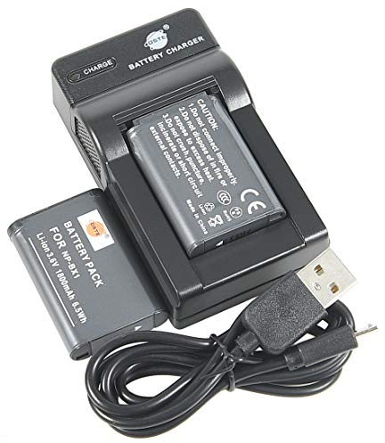 DSTE NP-BX1 Li-Ionen Batterie (2-Pack) und Micro USB Ladegerät Anzug Kompatibel für Sony DSC-HX300 DSC-H400 DSC-HX400 DSC-HX50 DSC-HX50VB DSC-HX60 DSC-HX60V DSC-WX300