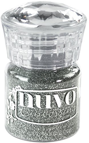 Nuvo Embossing Powder .74oz.-Silver Moonlight