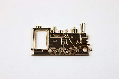 Zunftbedarfde Flaschenöffner Kapselheber Lok Dampflok Lokomotive Eisenbahn Metall Goldfarben