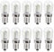 Duokon 10 Uds bombilla LED E12 bombilla LED para frigorífico 1,5 W AC 230 V de repuesto para lámpara de máquina de coser doméstica