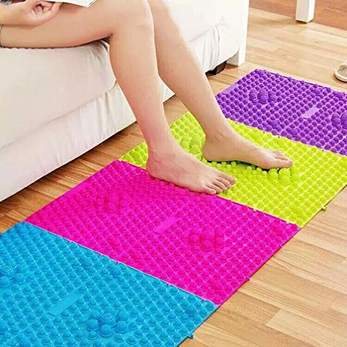 YOBEYI Fußmassage-Akupressur-Matte – Reflexzonen-Pad, Fußmassage, Fußpolster, Badezimmer, Yoga, rutschfest, Outdoor-Spiel, Bestrafungsmatte, Rosa, 2 Stück