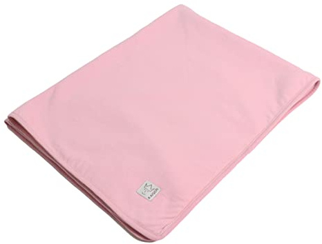 Kaiser 65318491 Jersey Blanket Winter, Babydecke für Babyschale, Pucktuch, Neugeborene, für Herbst/Winter geeignet, Kuscheldecke, 75 x 100 cm, Fb. Birdal Rose