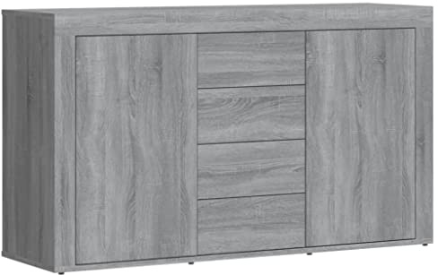 Buffet Sonoma gris 120x36x69 cm Bois d ingénierie