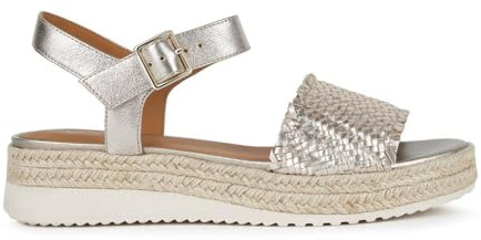 Geox Femme D Eolie F Sandales compensées, Bronze, 38 EU