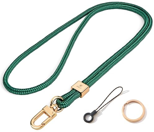 SENLLY Llavero Cordón de Cuello, Diseño Minimalista Original Acollador Correa para el Llaves y Badge Id Tarjeta
