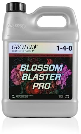 GROWMANIA Fertilizante Blossom Blaster Pro Líquido de Grotek 1 L | Abono para Etapa de Floración de Plantas de Interior y Exterior | Estimulador Crecimiento de Plantas