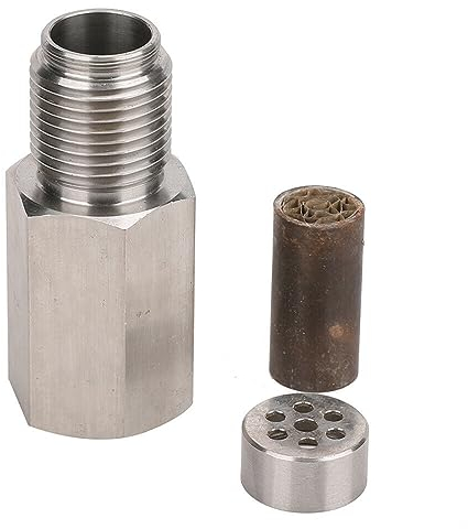 Lambdasonde 2PCS Universal O2 Sauerstoff Sensor Extender Spacer Adapter Bung Katalysator Fix Check CEL Eliminator Motor Licht M18X1,5
