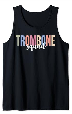 Posaune Squad Posaunenspieler Jazz Musik Marching Band Tank Top