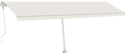 Rantry Tenda da Sole Autoportante Automatica 600x300 cm Crema, Tenda da Esterni per Privacy, Tenda per Giardino Balcone, Tenda da Sole per Esterno, Tenda Laterale per Terrazzo Esterna Model3069607