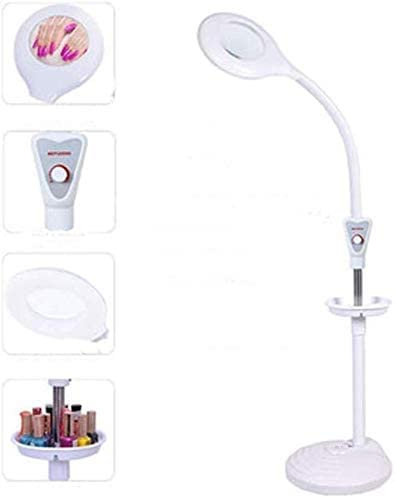 Lampada da terra ingrandente LED salone di bellezza lente d'ingrandimento luce fredda lampada da terra senza ombre lampada da terra rotante dimmerabile lampada da terra ingrandente Keep it in mind