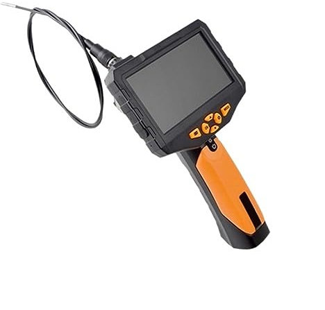 RAABYU Cámara de inspección endoscópica, cámara de inspección Industrial de 2,0 MP para tubería de Coche, boroscopio de Alambre Duro con Tubo de Serpiente de 1080P con